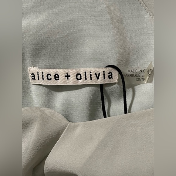 Alice + Olivia Fierra Y-Back Silk Mini Tank Dress - Picture 7 of 9